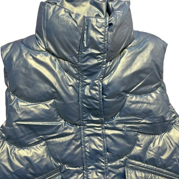 Womens|Padded Vest|Size XL|Bright Green |Turtleneck|Full Zipper|Mid Length - Picture 6 of 16